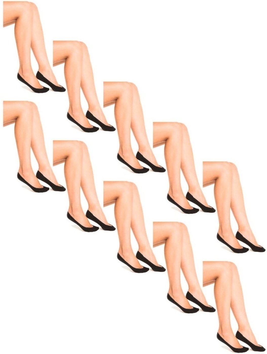 Kit 10 Pares de Sapatilhas Fio 70 Trifil 6136