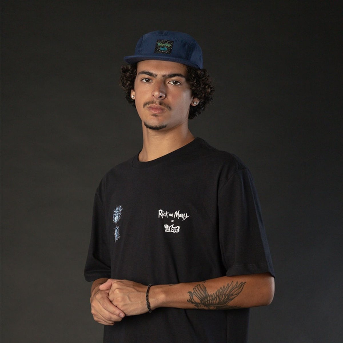 Imagem principal Camiseta Lost X Rick and Morty - Shock preto Lost preto