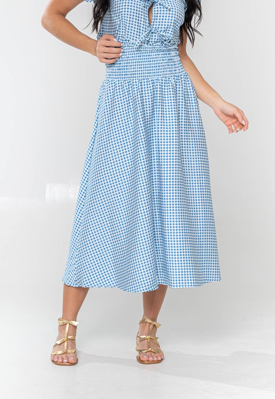 Saia Aura Dora Midi Vichy