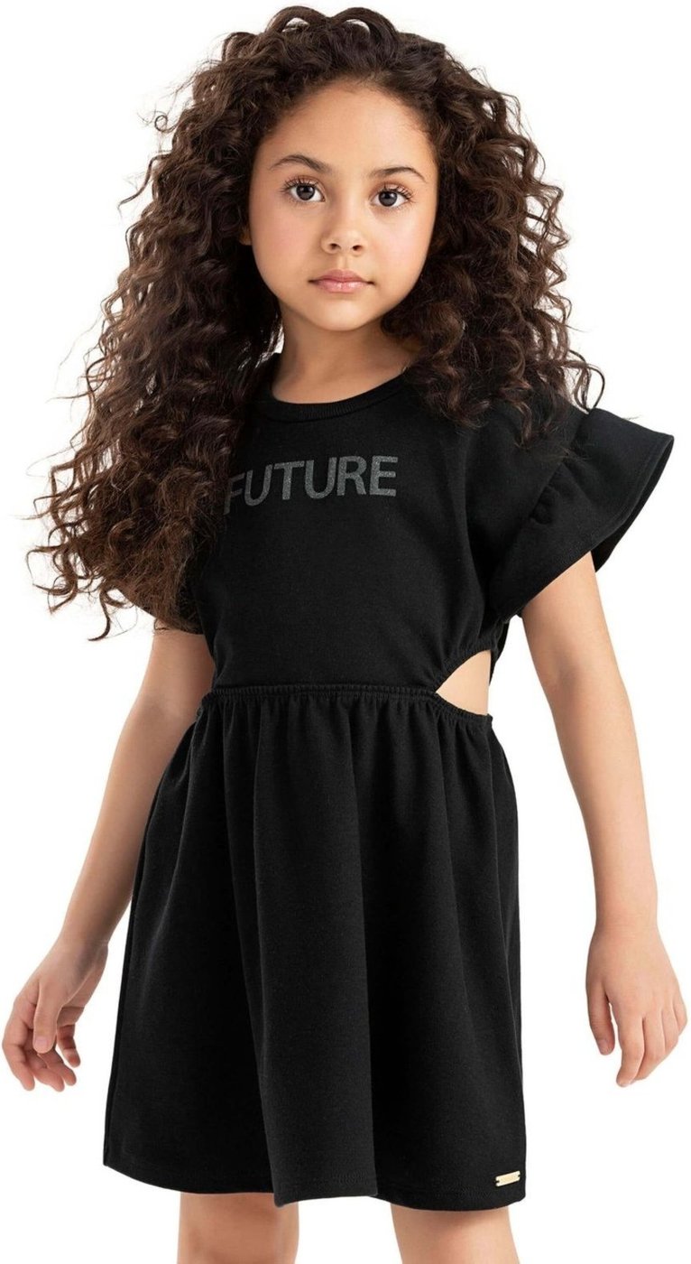 Infantil - Vestido Menina Recorte Lateral Colorittá