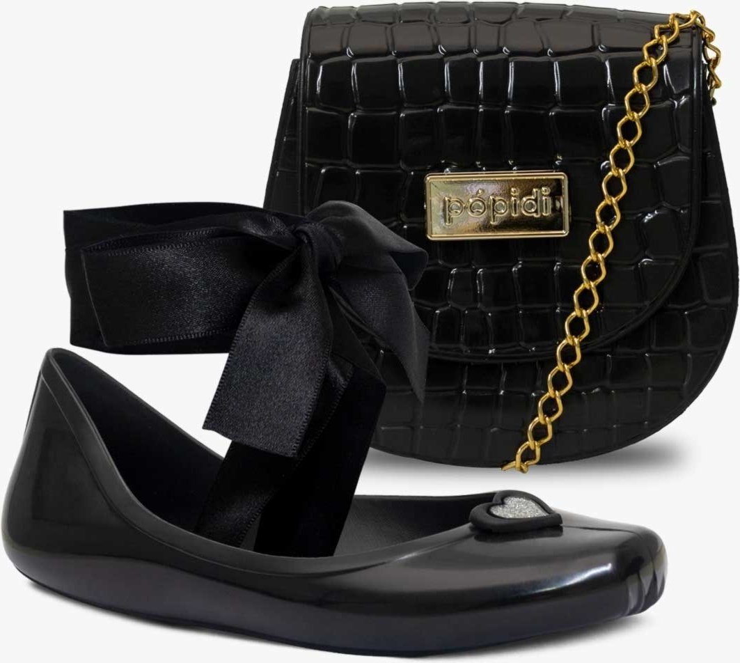 Imagem principal Infantil - Kit Bolsa E Sapatilha Bailarina Pópidi Menina azul Pópidí azul