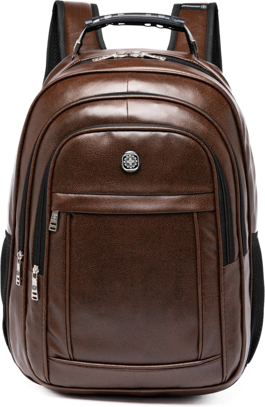 Imagem principal Mochila Executiva Faculdade Reforçada Bolsa Grande Crossgear marrom Crossgear marrom