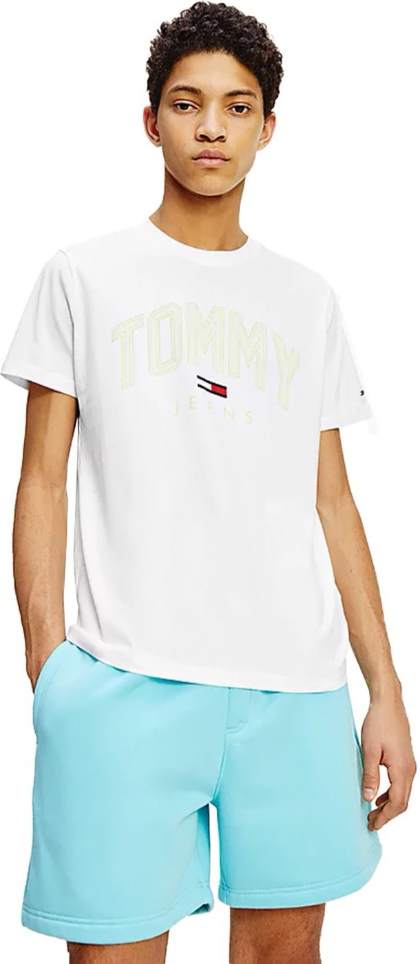 Imagem principal Camiseta Tommy Jeans Masculina Shadow Print Branca Tommy Hilfiger branco Tommy Hilfiger branco