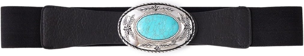 Cinto Cabanafree Elástico Fivela Azul Preto