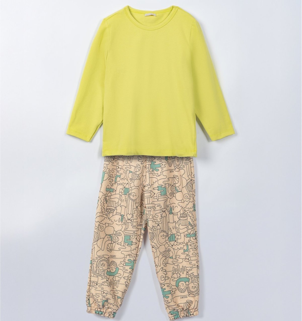 Imagem principal Infantil - Conjunto Menino Bugbee em Malha e Moletom Estampado verde Bugbee verde