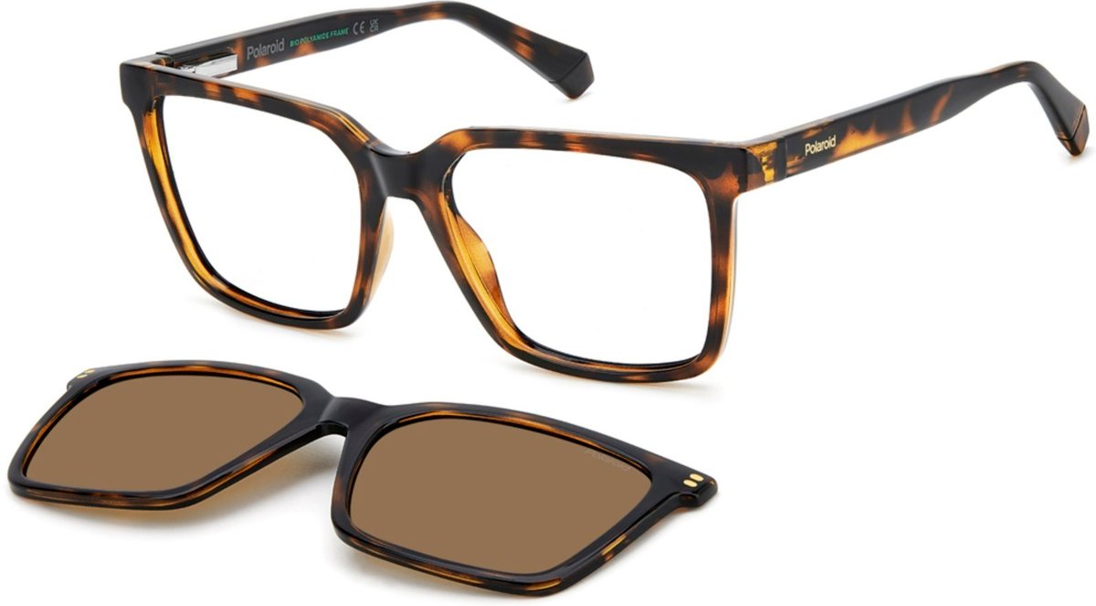 Imagem principal Óculos de Sol Polaroid Clipon D556C 0865417 Masculino marrom Polaroid marrom