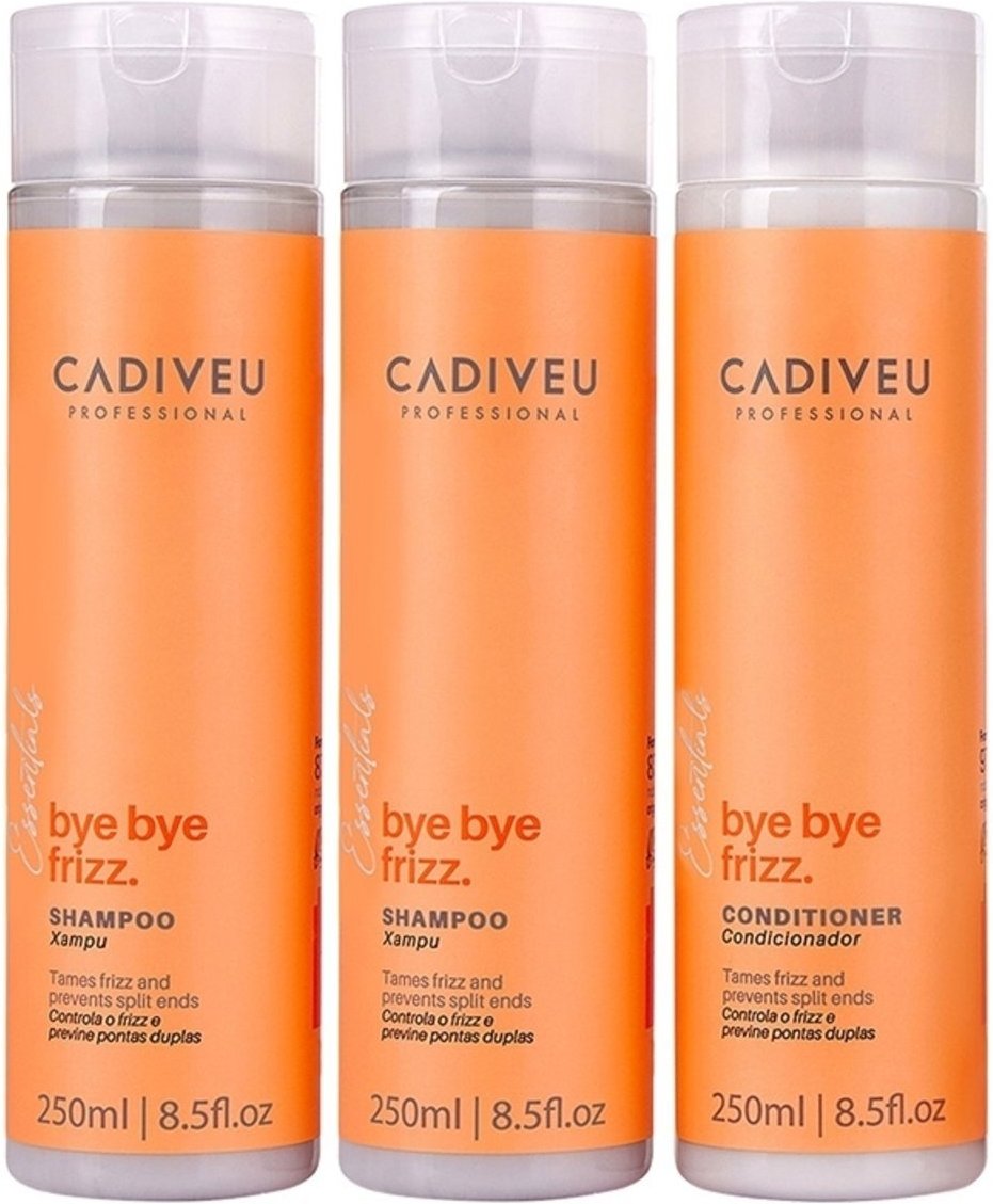 Imagem principal Kit Cadiveu Professional Bye Bye Frizz Shampoo Extra e Condicionador (3 produtos) multicolorido Cadiveu Professional multicolorido