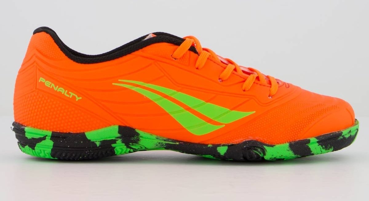 Imagem principal Chuteira Penalty Matis XXI Futsal Juvenil laranja Penalty laranja