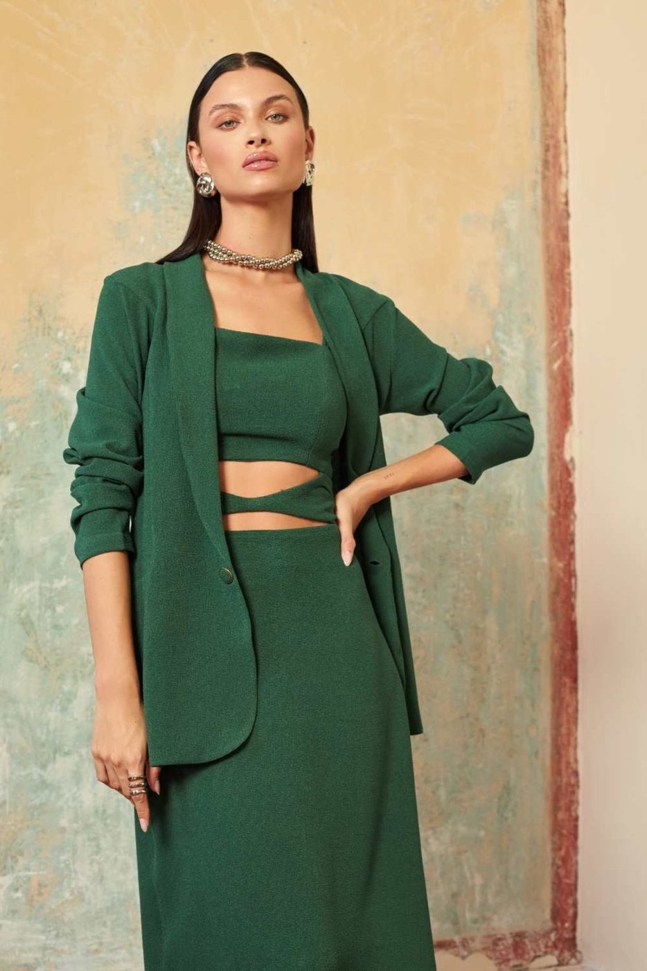 Imagem principal Blazer Vanibele Alfaiataria Escuro verde Vanibele verde