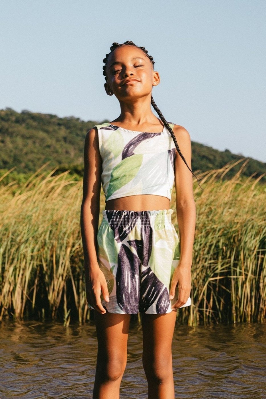 Imagem principal Infantil - Conjunto Bugbee Menina de Algodão com Viscose estampado Bugbee estampado