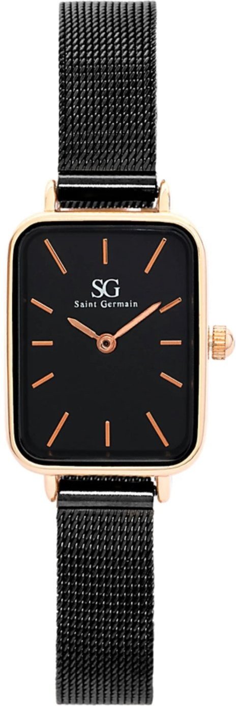 Imagem principal Relógio Feminino Quadrado Square Houston Rosé Gold Saint Germain Brand preto/rosê rosé Saint Germain Brand preto/rosê rosé