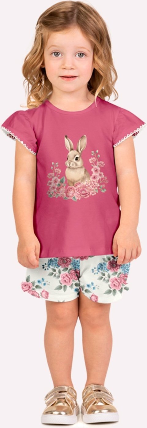 Imagem principal Infantil - Conjunto Menina Coelho Milon rosa Milon rosa