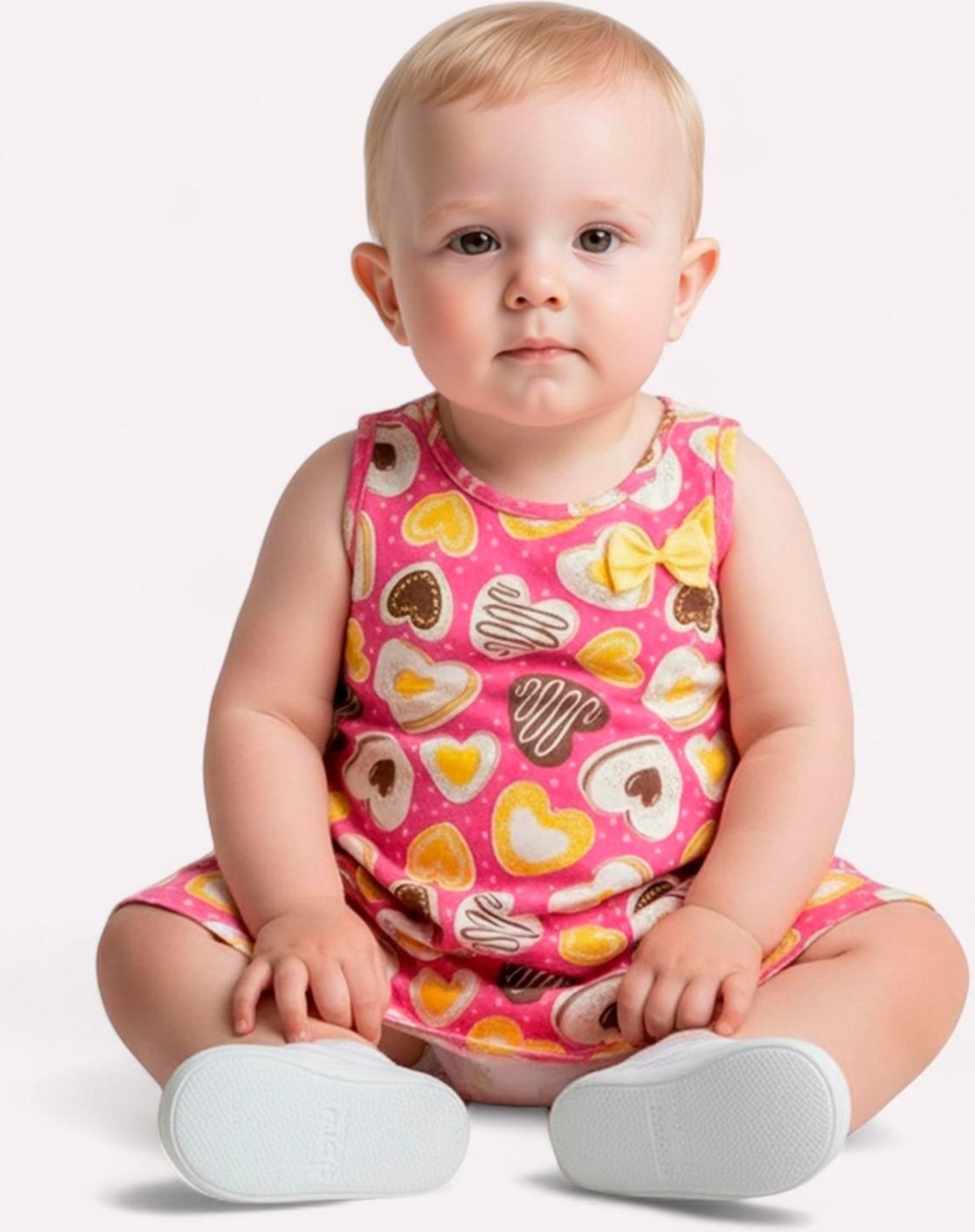 Imagem principal Infantil - Vestido Menina Evasê com Laço Kyly rosa Kyly rosa