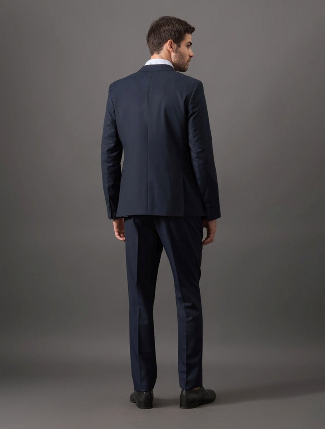 Imagem principal Costume Masculino Essentials Slim Abotoamento Simples Calvin Klein CKS Premium Label azul marinho CKS Premium Label azul marinho