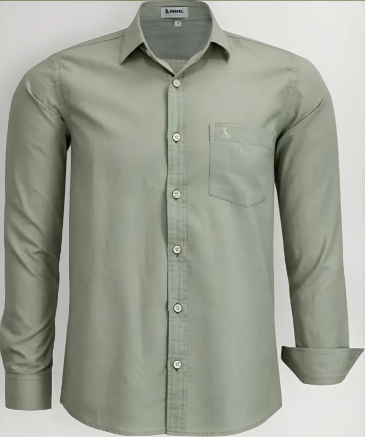 Imagem principal Camisa Social Amil Numen Comfort Algodão Manga Longa C/Bolso Luxo bege Amil bege