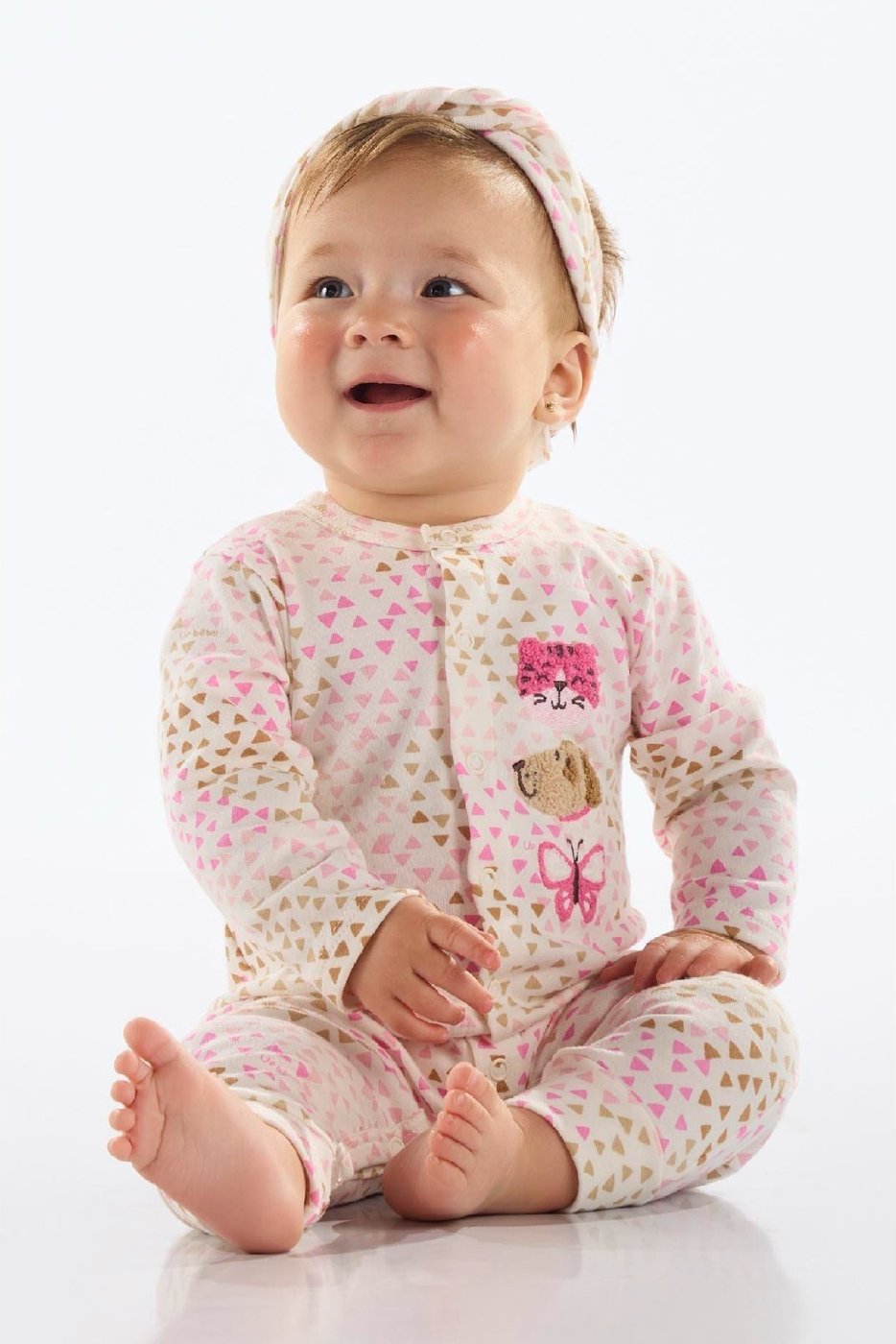 Infantil - Macaquinho Estampado Unissex Up Baby