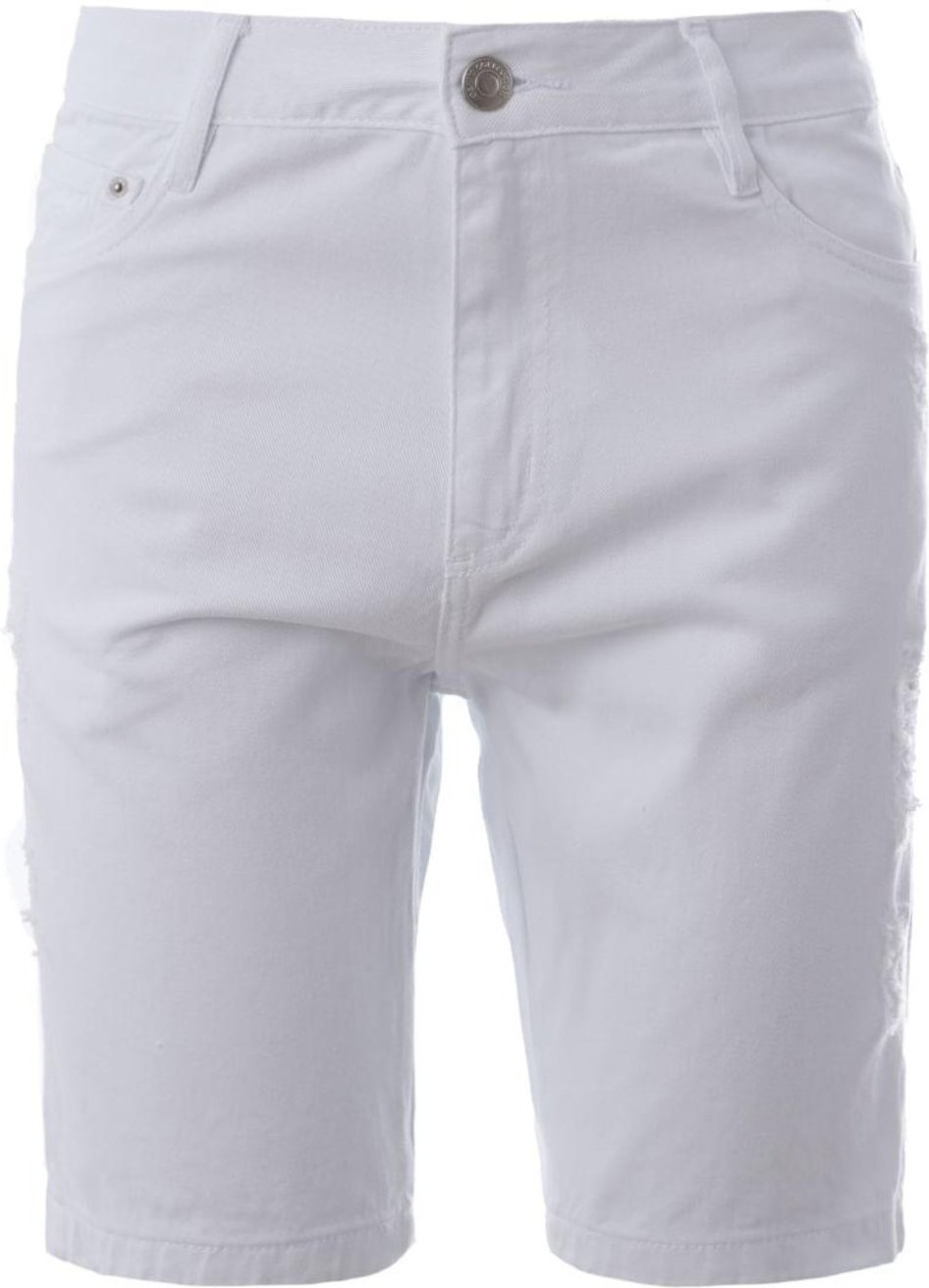 Imagem principal Bermuda Sarja Destroyed Elétron Masculina branco Elétron branco