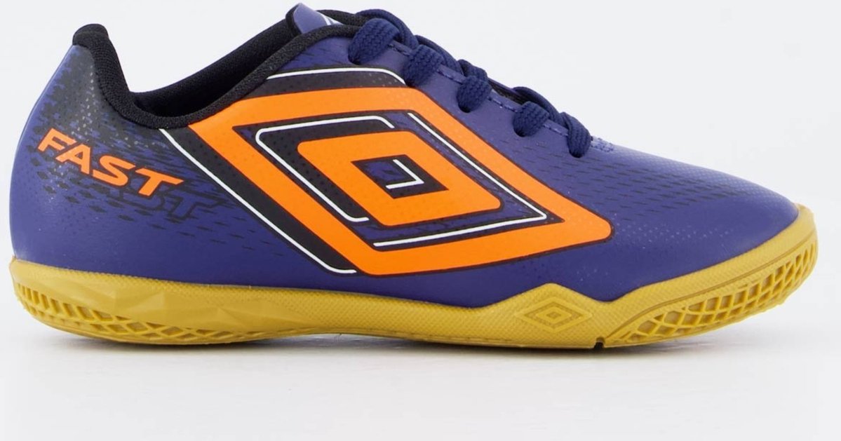 Imagem principal Chuteira Umbro Fast II Futsal Juvenil Marinho e Laranja azul marinho Umbro azul marinho