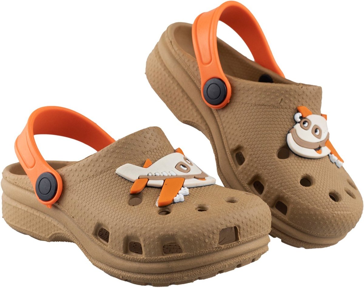 Imagem principal Infantil - Babuche Kiath Menino Avião Macio Flexível Antiderrapante Masculino Caqui cáqui caqui Kiath cáqui caqui