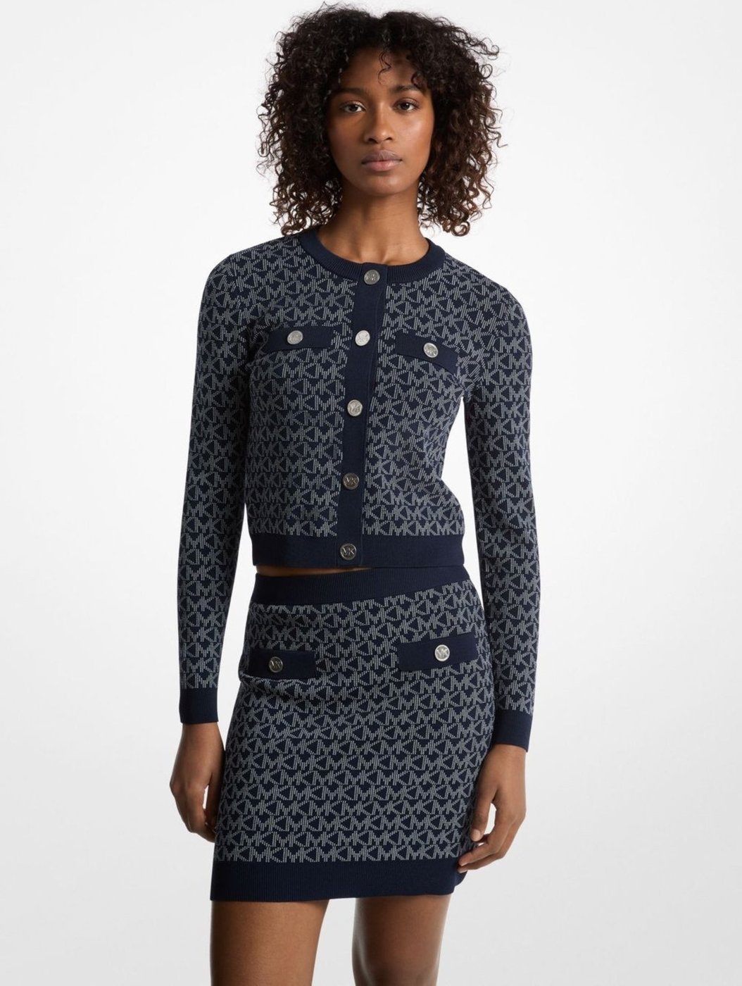 Saia Curta Tricot De Logo Js570hvhhz110