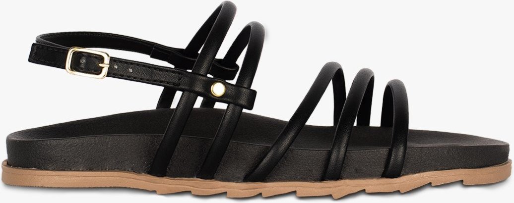 Imagem principal Sandália Feminina Flat Papete Rasteira Moda Sintético Festa Tiras TAKATA BY RAFAEL TAKATA preto TAKATA BY RAFAEL TAKATA preto