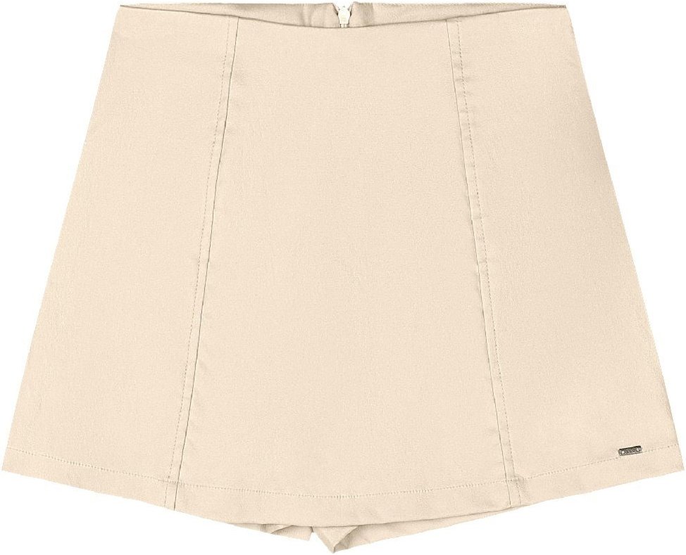 Imagem principal Infantil - Short-Saia Juvenil em Tecido Bengaline Gloss bege Gloss bege