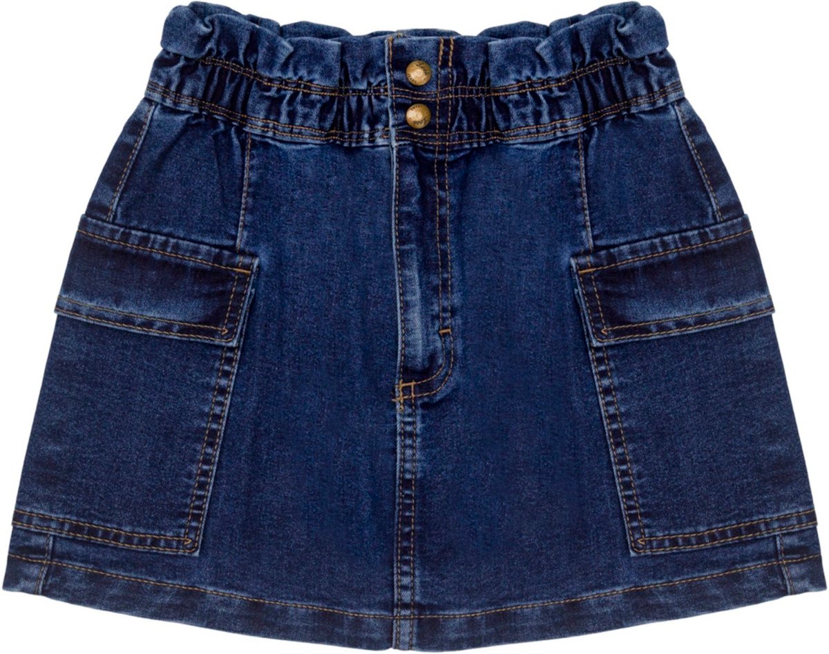 Imagem principal Infantil - Saia Juvenil Look Jeans Cargo Jeans azul Look Jeans azul