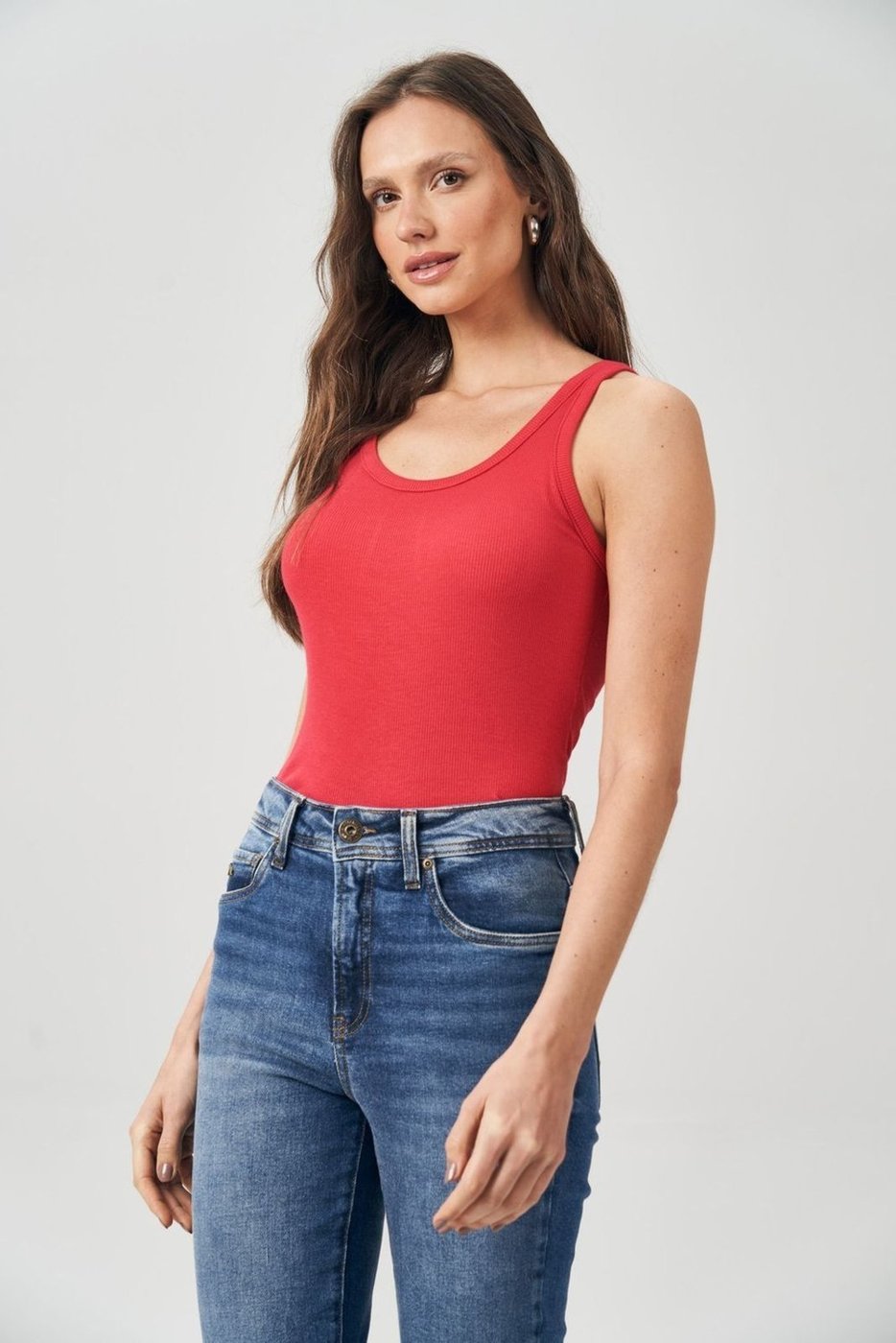 Imagem principal Regata Básica Feminina Acostamento ACOSTAMENTO MASCULINO nude ACOSTAMENTO MASCULINO nude