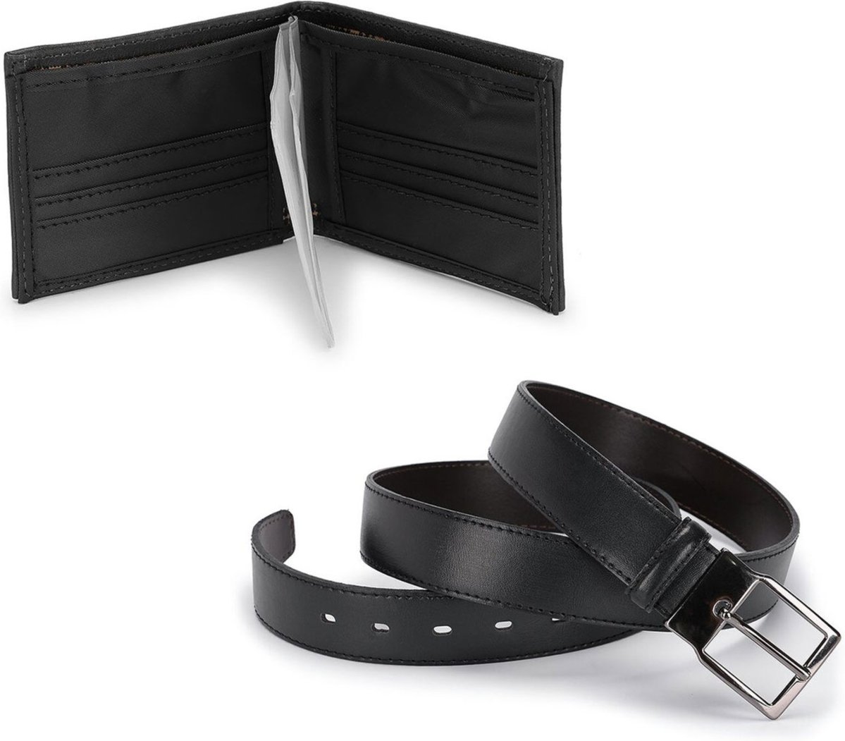 Imagem principal Kit Cinto e Carteira Masculino Sintético Schiareli preto Schiareli preto