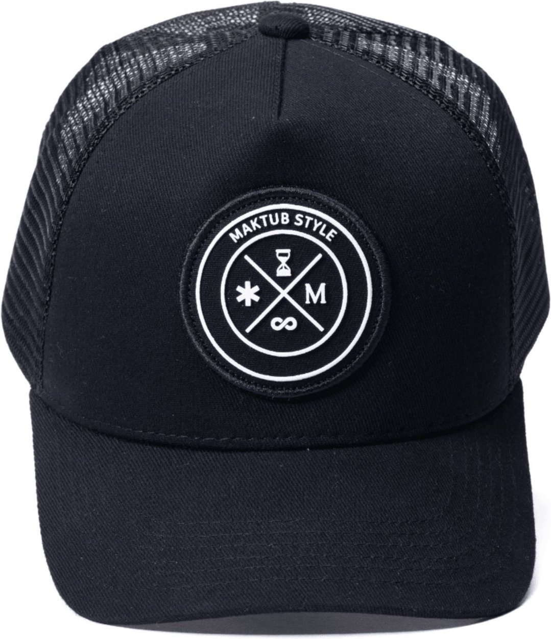 Boné Trucker Maktub Modelo All Black aba curva unissex