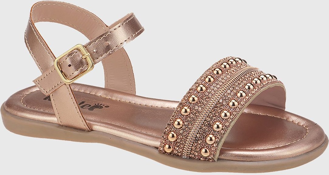 Infantil - Sandália Menina Rasteira Brilho tep