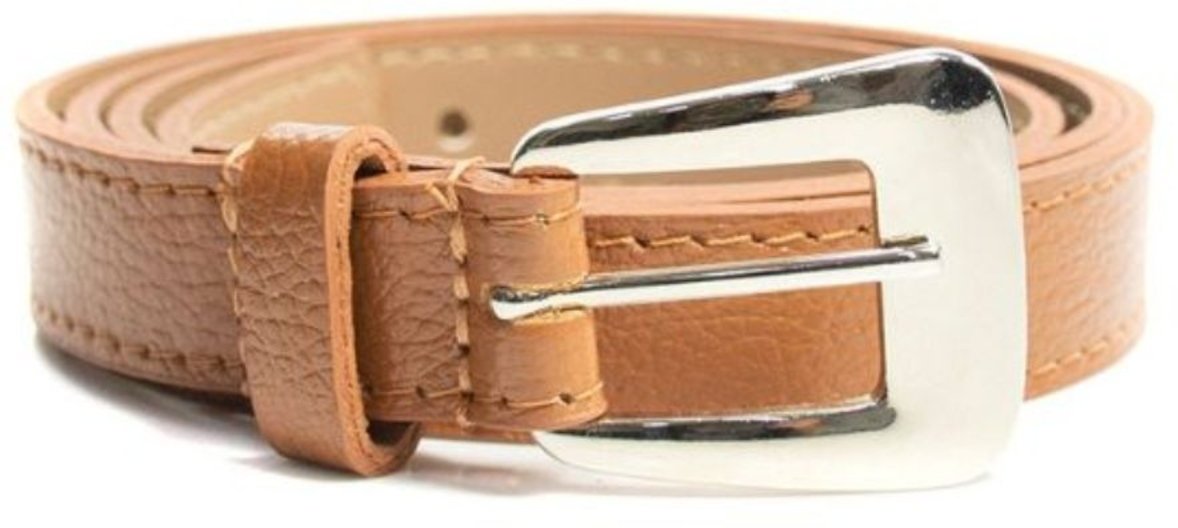 Cinto Feminino em Couro Fivela Prata 005