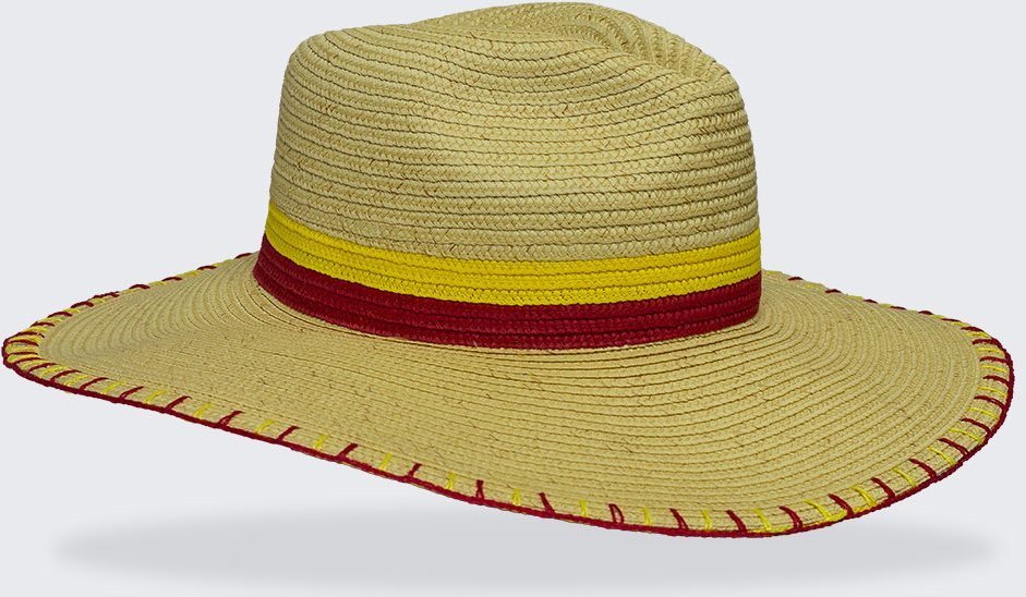 Chapéu Areia Branca UV50+ Bordado Palha