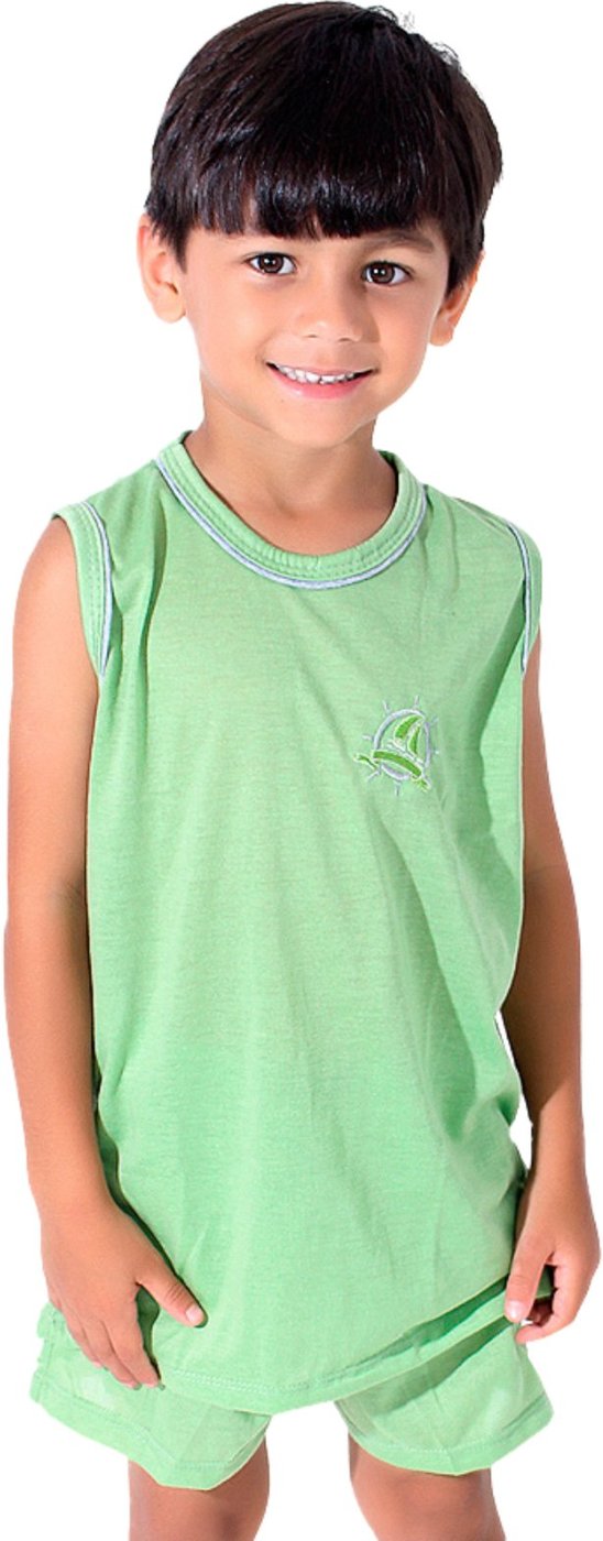 Imagem principal Pijama Masculino Regata Linha Noite verde Linha Noite verde