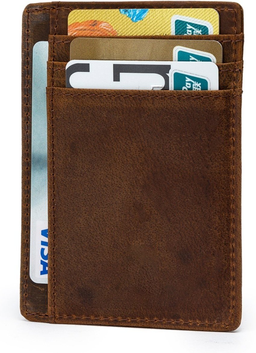 Imagem principal Carteira de Bolso Slim Cartão Masculina Para Cnh Nota Crossgear marrom Crossgear marrom