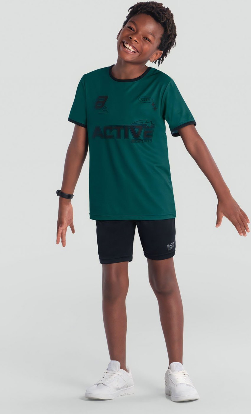 Imagem principal Infantil - Bermuda Brandili Full Print Preta preto Brandili preto