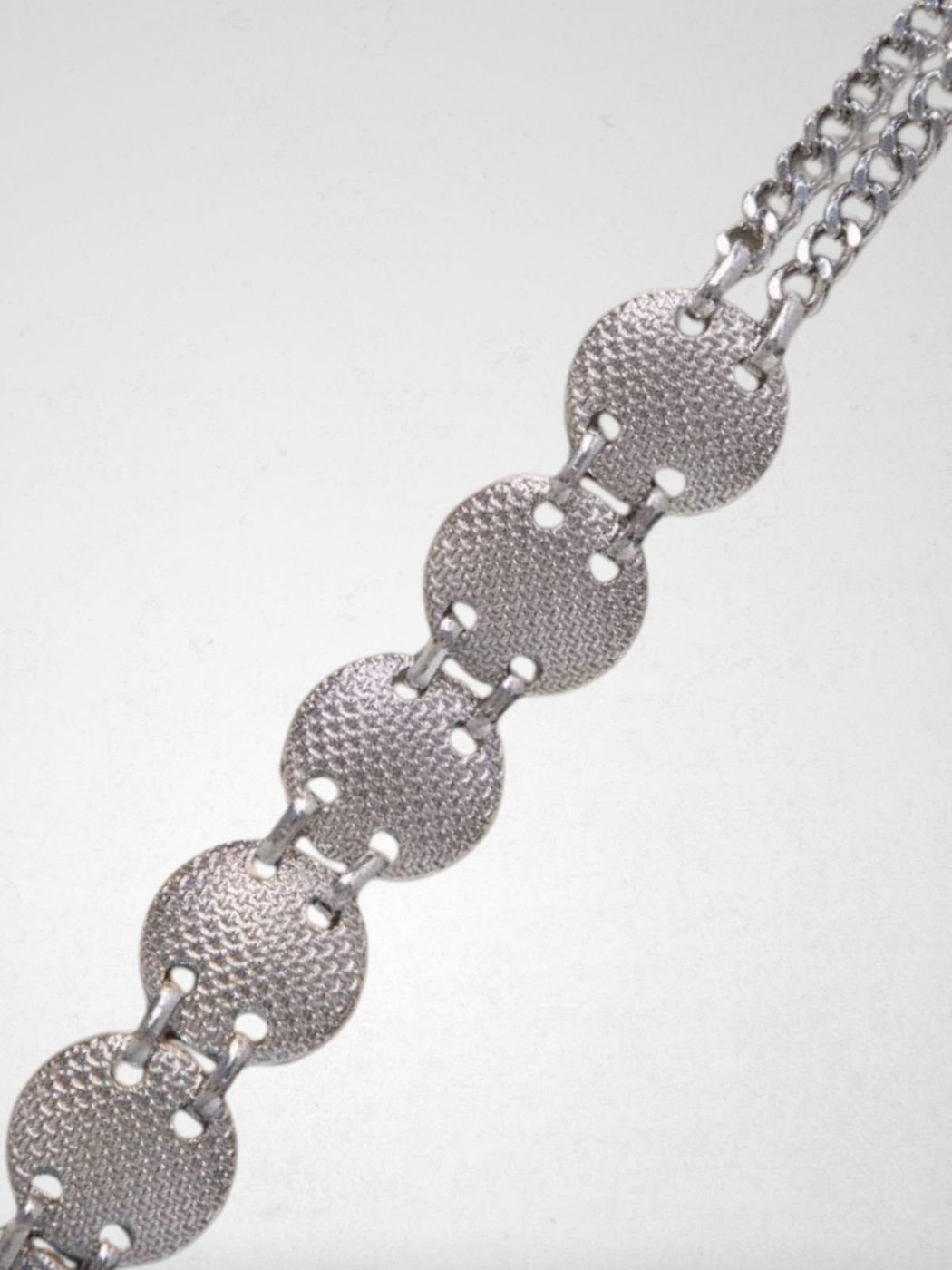 Cinto Via Lessa Ibiza Corrente Metal Prateado