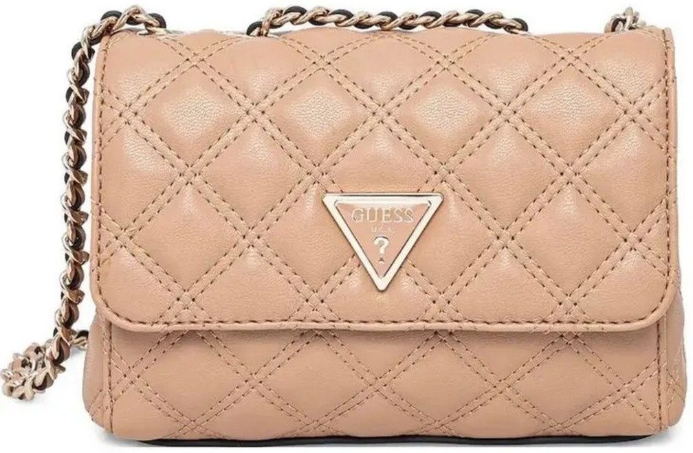 Bolsa Guess Giully Ii 2 Compartimentos Transversal Flap Bege