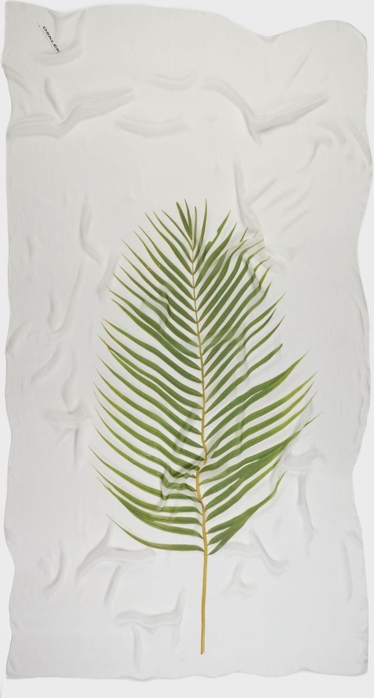 Lenço folha palmeira verde