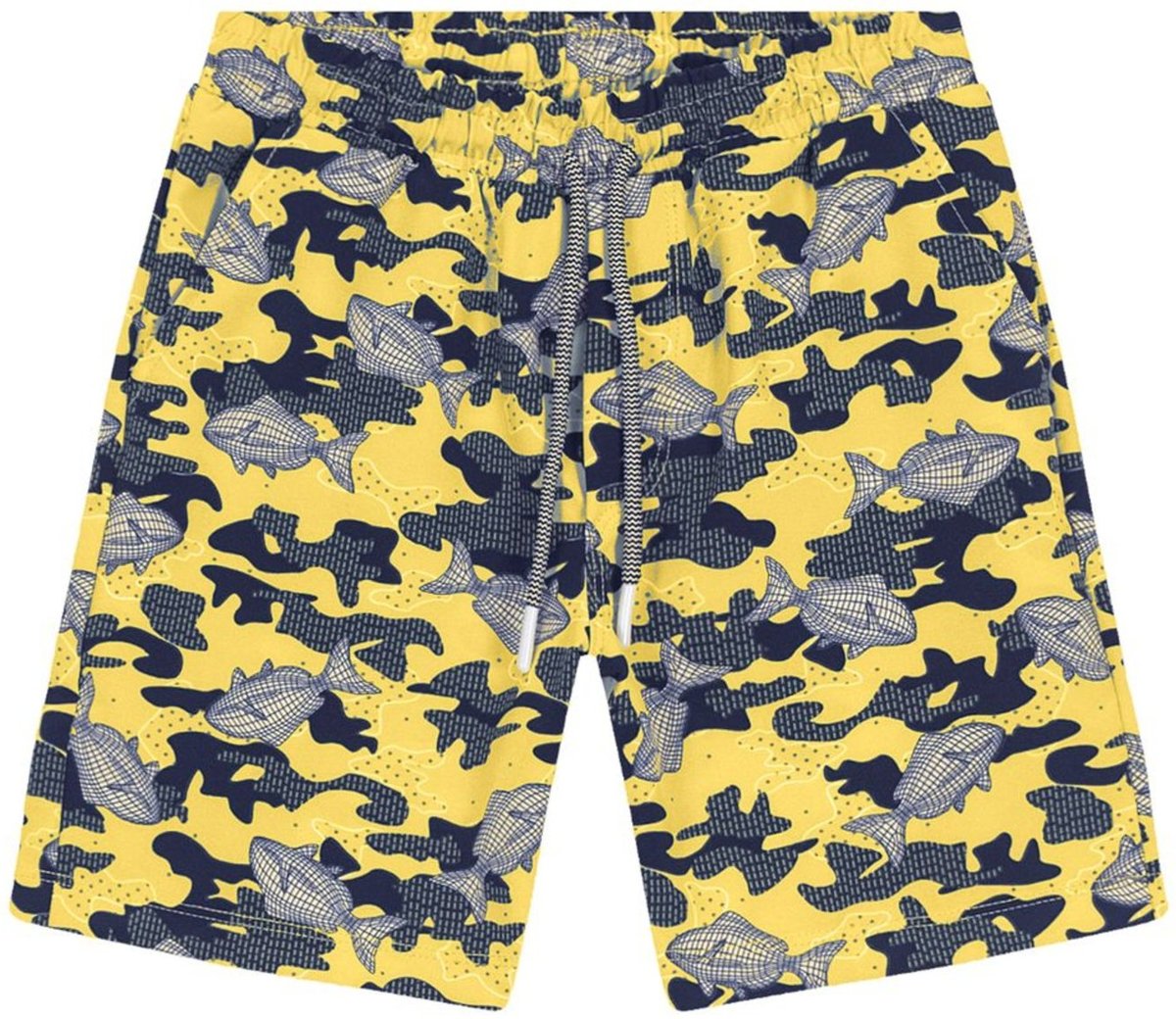 Infantil - Bermuda Estampa De Peixes Trick Nick