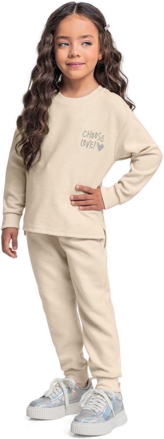 Imagem principal Infantil - Conjunto com Blusão e Calça em Moletom Gorgurão para Menina Quimby bege Quimby bege