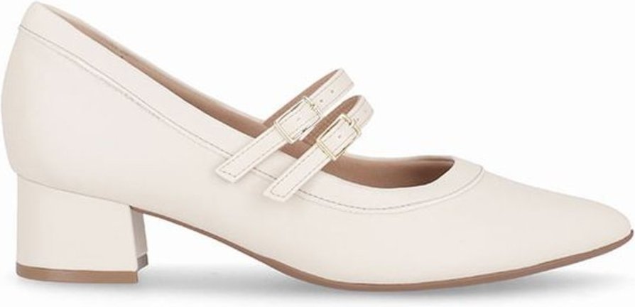 Imagem principal Sapato Boneca Taci Salto Médio Off White Piccadilly branco white Piccadilly branco white