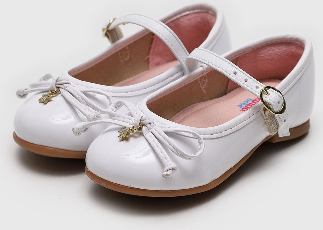 Imagem principal Infantil - Sapatilha Molekinha Laço Verniz Branca branco MOLEKINHA branco