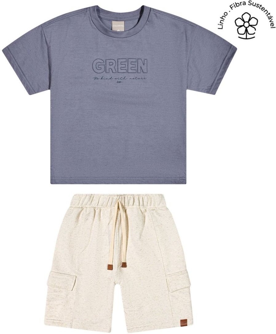 Infantil - Conjunto Menino Bordado Nature Colorittá