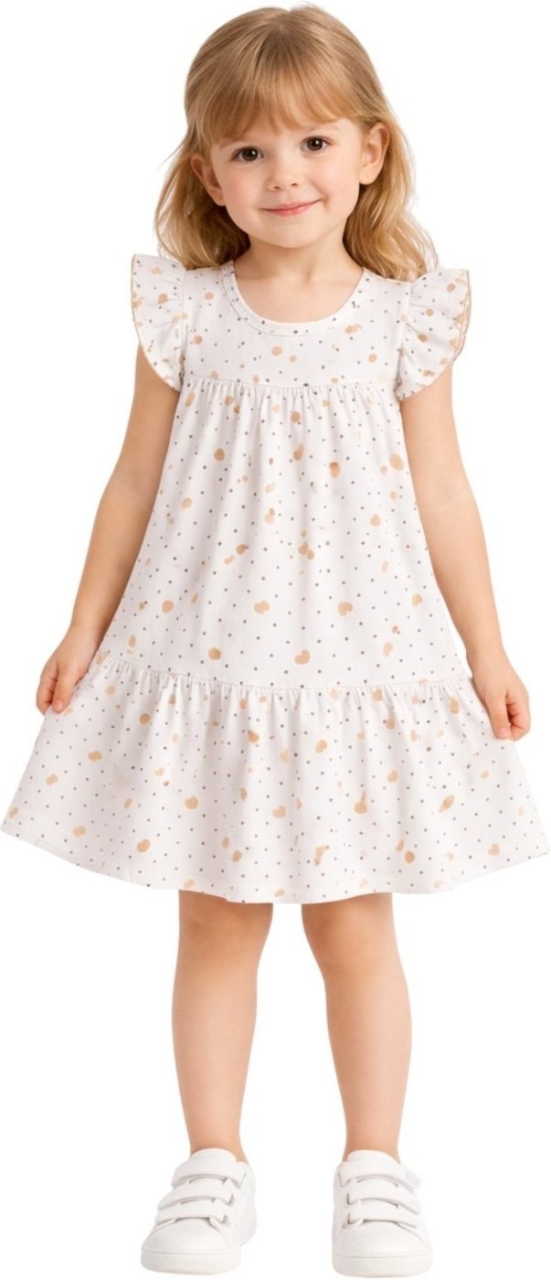 Infantil - Vestido Kyly Corações Off White