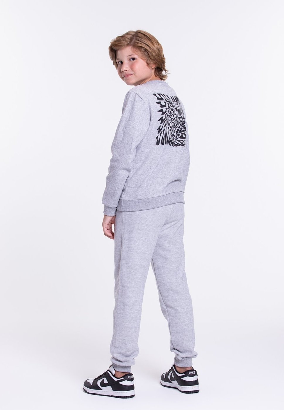 Imagem principal Infantil - Conjunto Moletom Masculino Costas Street Mescla VIDA COSTEIRA cinza VIDA COSTEIRA cinza