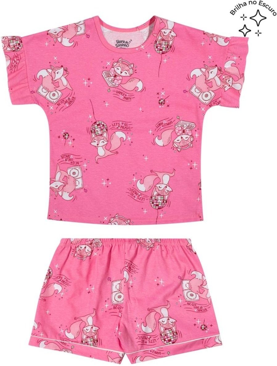 Imagem principal Pijama Curto Menina Raposa Elian rosa Elian rosa