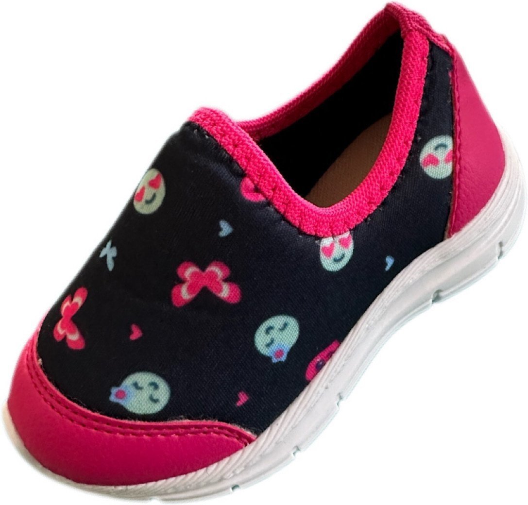 Imagem principal Infantil - Tênis Solzim Calce fácil Emoji preto Solzim preto