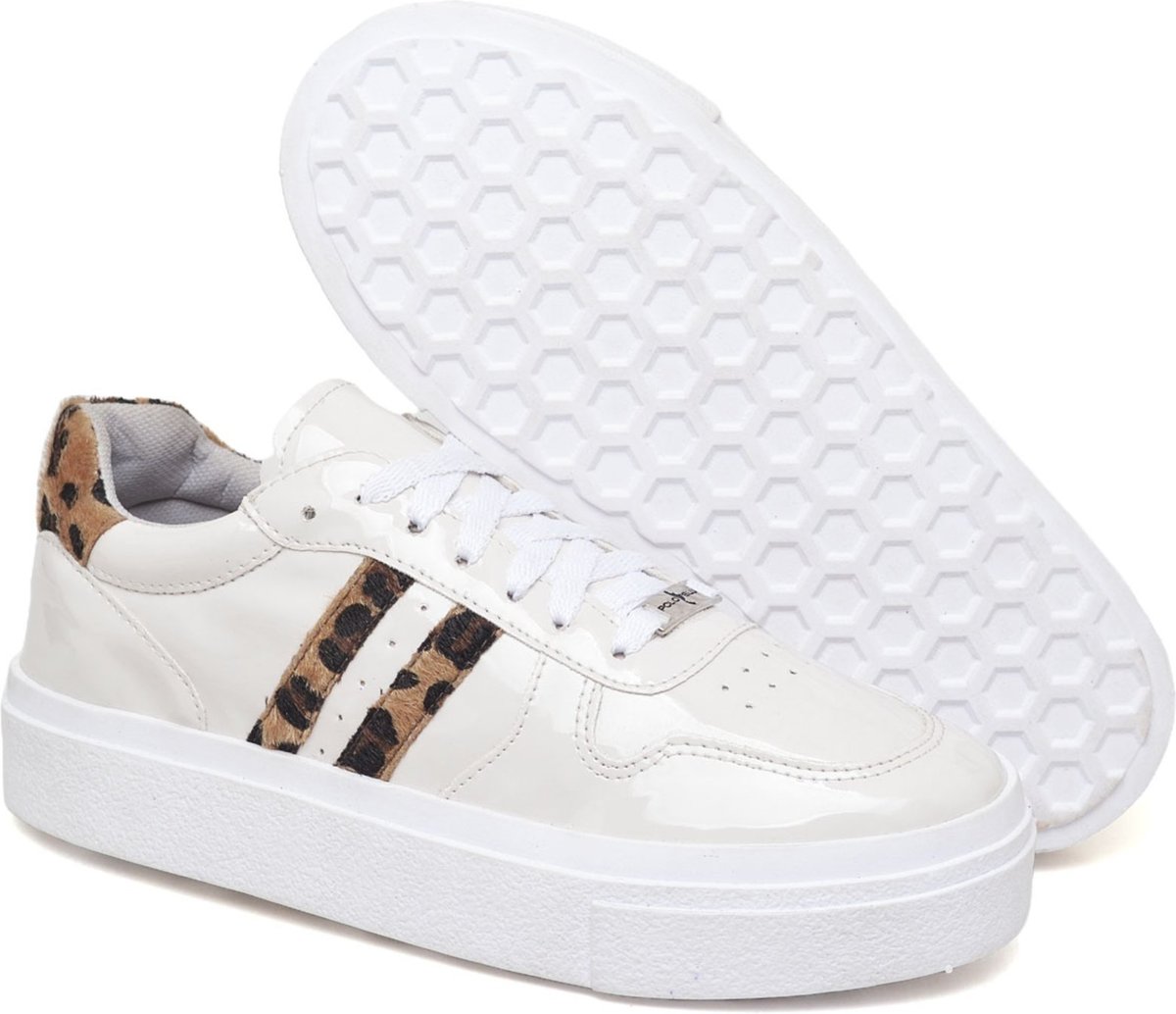 Imagem principal Tênis Feminino Off White Estiloso Polo Blu em Verniz e Sintético do ao 40 branco white Polo Blu branco white