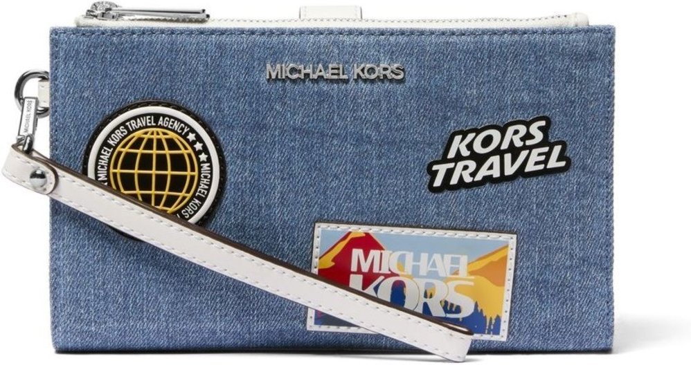 Imagem principal Carteira Jet Set Travel Jeans Grande 35R5stvw3c405 Michael Kors azul Michael Kors azul